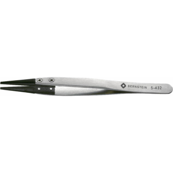 Пинцет ESD с мягкими пластиковыми наконечниками BERNSTEIN 125 мм B5-432