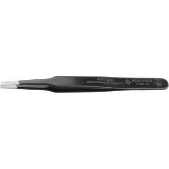 Пинцет прецизионный прямой закругленный ESD SMD BERNSTEIN 125 мм B5-859-13