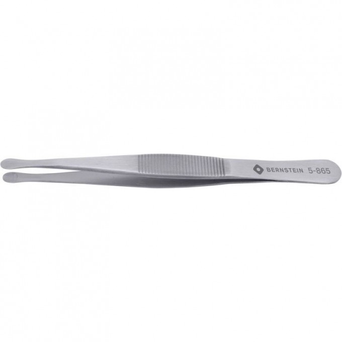 Пинцет прецизионный BERNSTEIN прямой плоский закругленная лопатка SMD 120 мм B5-865