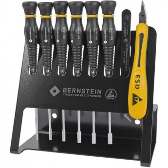 Набор антистатических инструментов BERNSTEIN BVC на держателе B6-610VC