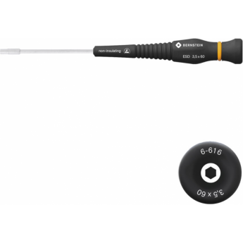 Торцевой ключ с отверточной ручкой BERNSTEIN ESD ⌀3.5 мм B6-616