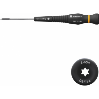 Отвертка шестигранная ESD TORX T4 BERNSTEIN с вращающейся рукояткой B6-659
