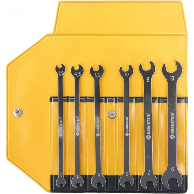 Набор прецизионных рожковых гаечных ключей BERNSTEIN 3.0x3..0x10.0 мм B6-750