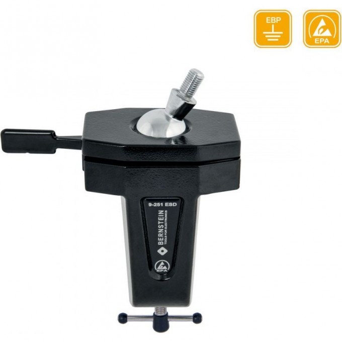 Основание для тисков ESD BERNSTEIN SPANNFIX с шаровым шарниром и зажимным болтом M12x1.5 мм B9-251ESD